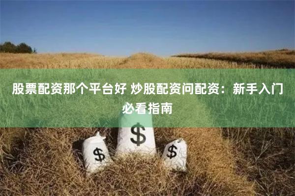 股票配资那个平台好 炒股配资问配资：新手入门必看指南